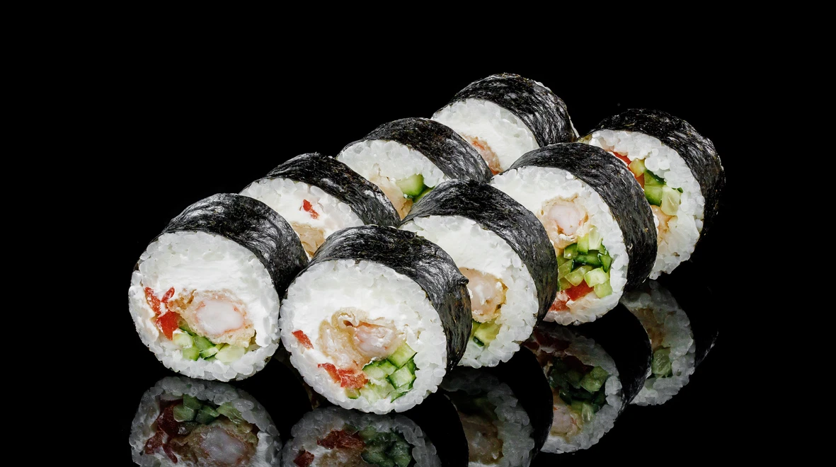 Страва Футомакі з креветкою меню EatSushi в Борисполі Футомакі з креветкою меню EatSushi в Борисполі