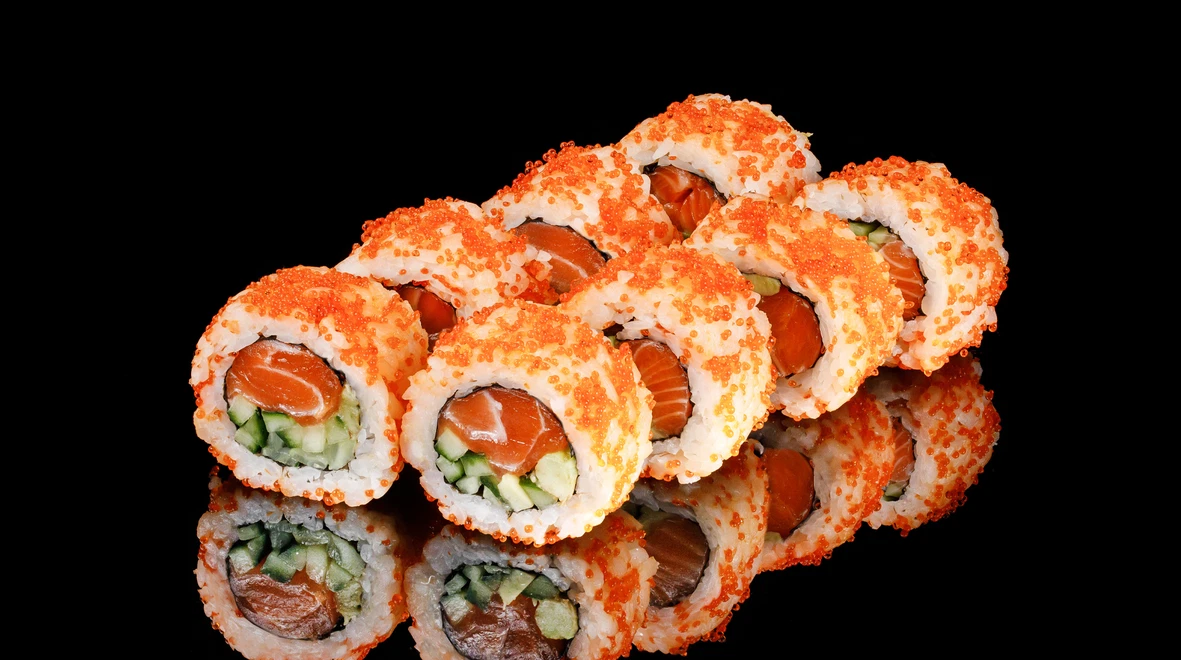 Страва Каліфорнія з лососем в ікрі меню EatSushi в Черкасах Каліфорнія з лососем в ікрі меню EatSushi в Черкасах