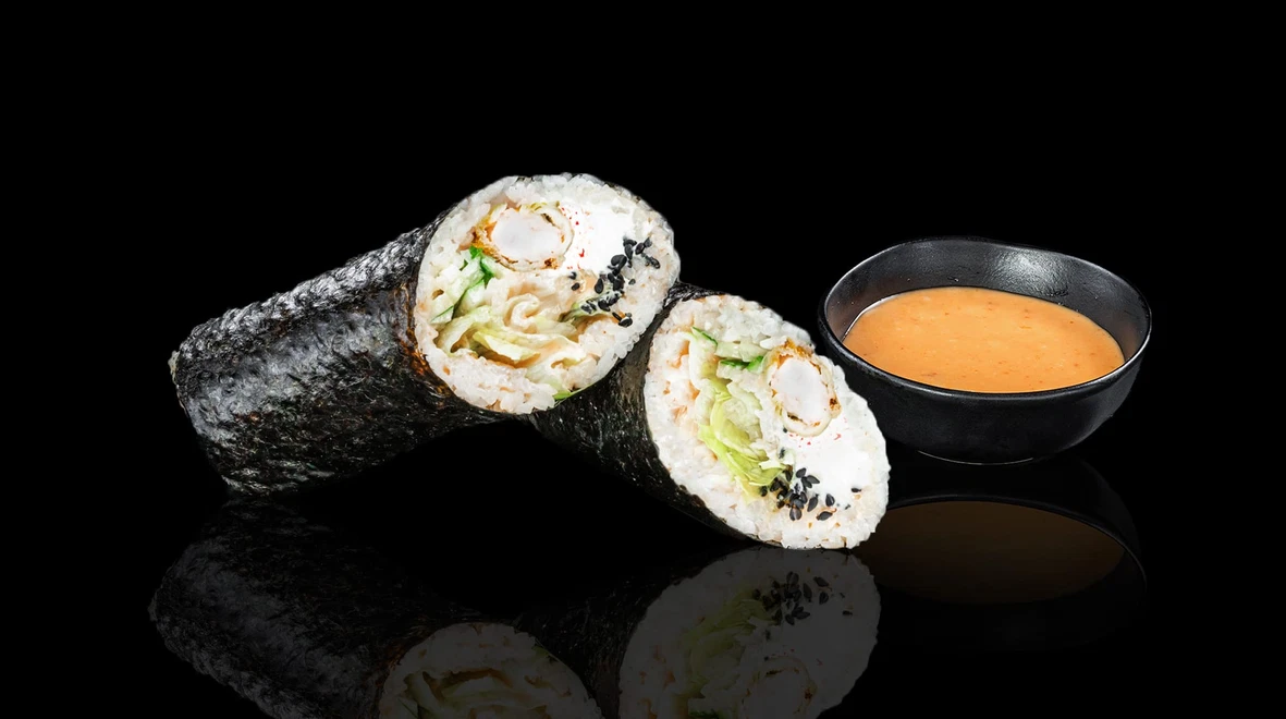 Страва Суші шаурма з креветками меню EatSushi в Черкасах Суші шаурма з креветками меню EatSushi в Черкасах