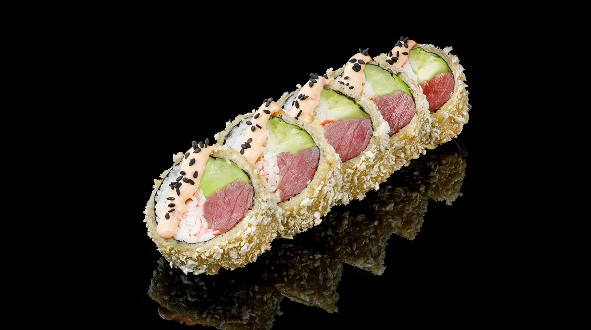 Страва Темпура рол з тунцем меню EatSushi в Полтаві Темпура рол з тунцем меню EatSushi в Полтаві